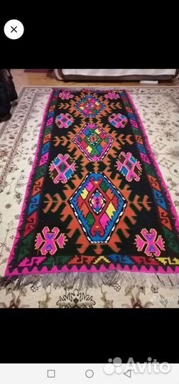 Ковер шерстяной ручной работы) сумак. Старинный