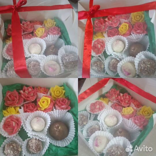 Шоколадные пиньята, бомбочки, букеты