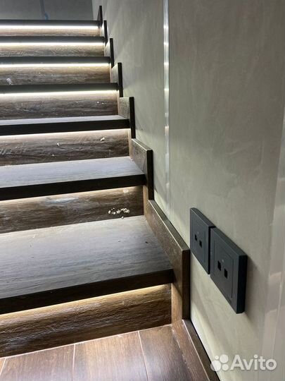 Подсветка лестницы. Умный свет