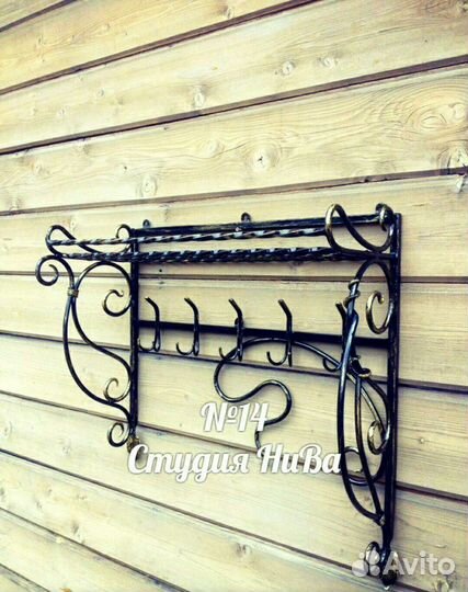 Кованная вешалка № 14