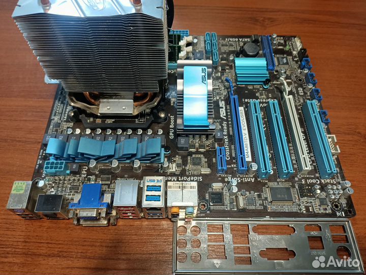 Связка Материнка+процессор 6-ядер+16Гб+звук
