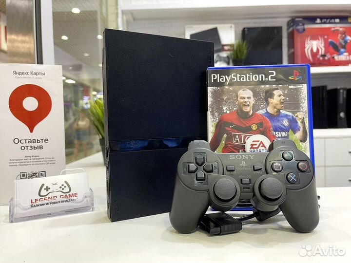 Sony PS2 Slim +карта и диск