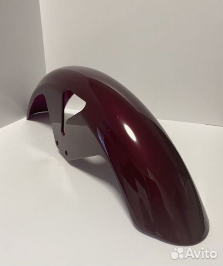 Крыло на мопед переднее Альфа RX Бордовое