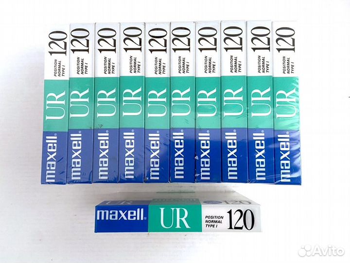 Аудиокассеты кассеты Maxell UR 120 - 1988 г