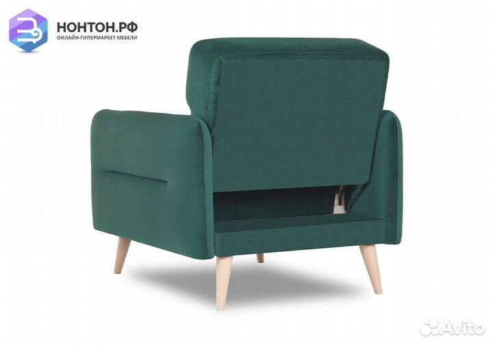 Кресло книжка Хюгге зелёное