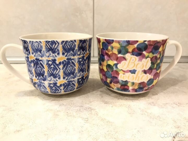 2 большие чашки супницы