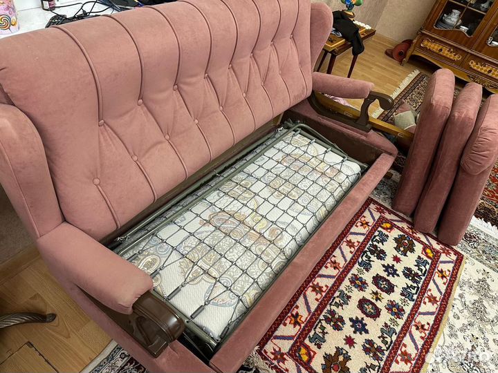 Диван и 2 кресла бу