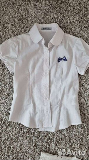 Школьные блузки на девочку 122