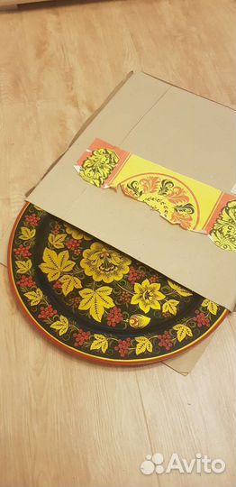 Панно хохлома, винтаж, СССР, 80е гг