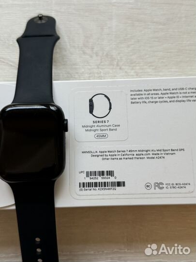 Apple Watch Series 7 45мм (A2474) тёмная ночь