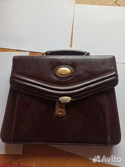 Портфель для бумаг apothekе. натуральная кожа