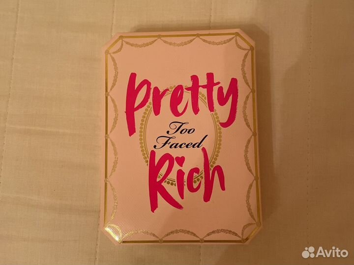 Палетка теней too faced pretty rich новая