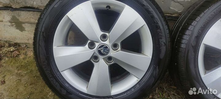 Диски литые skoda r16