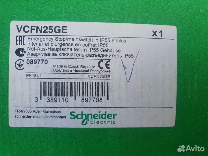 Выкл.vcfn25GE и крепеж nsypfcr Schneider Electric
