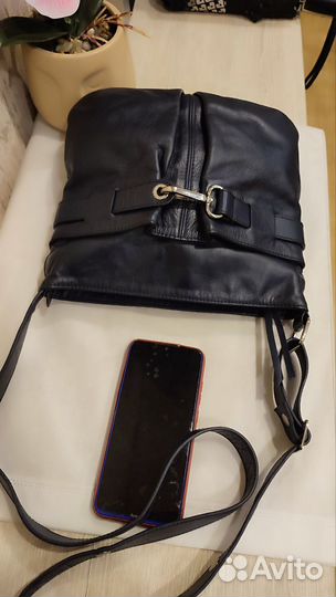 Сумка- кроссбоди кожа Италия