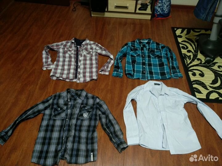 Фирменные школьные рубашки 146-152см
