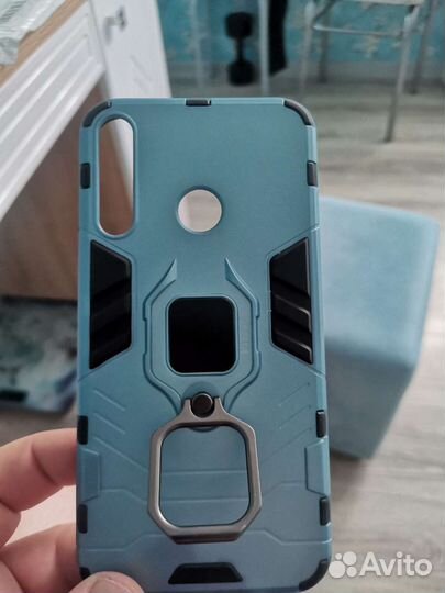 Чехол на huawei p40 lite E. С кольцом