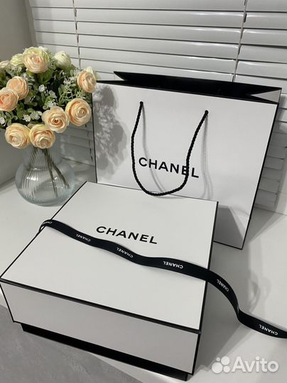 Коробка, пакет, лента chanel