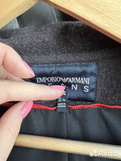 Пальто укороченное женское emporio armani