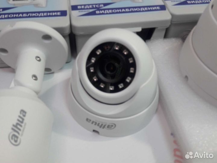 4 Камеры видеонаблюдения 4Мп регистратор Dahua