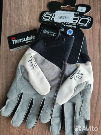 Лыжные перчатки SKI-GO thermo white