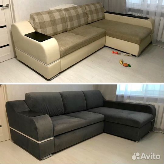 Перетяжка мягкой мебели