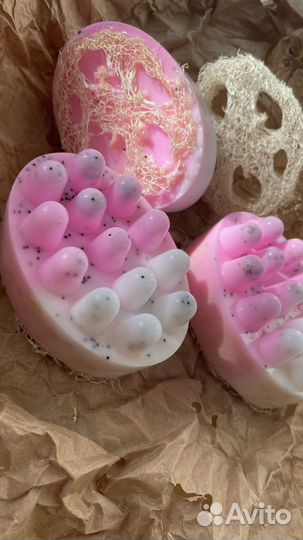 Массажное мыло с люфой