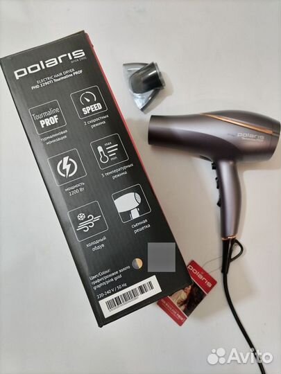 Фен Polaris PHD 2290Ti 2200 Вт Grey