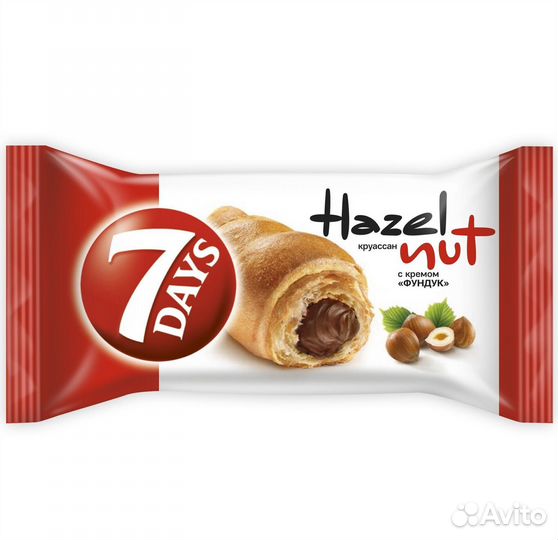 Круассан 7 Дейс (7Days) Миди с кремом Фундук 65г