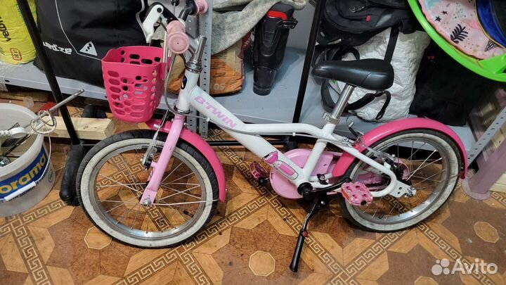Детский велосипед для девочки btwin 16