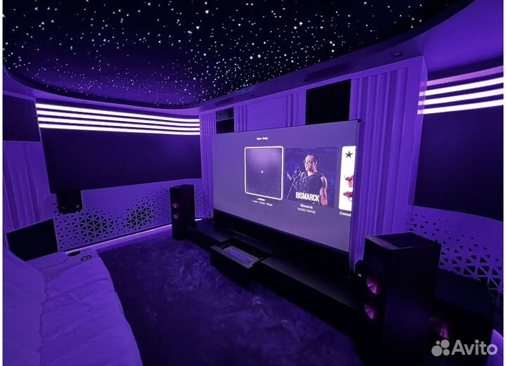 Домашний кинотеатр Klipsch полы и стены