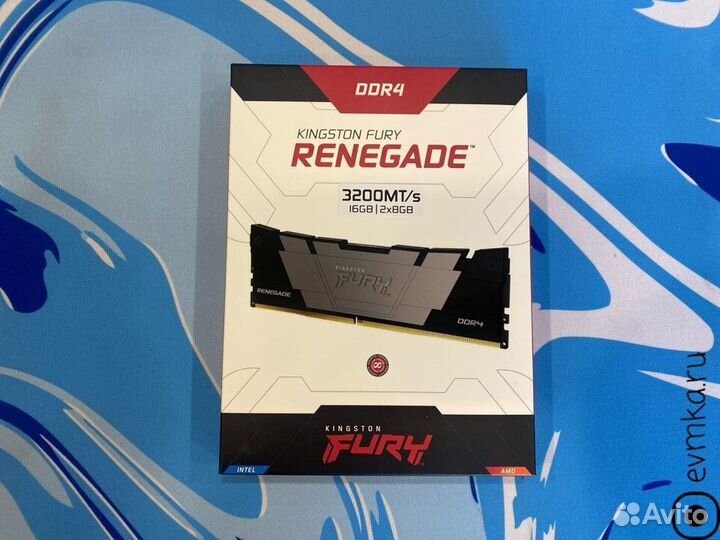 Озу Kingston Fury Renegade 16 GB (2*8) DDR 4