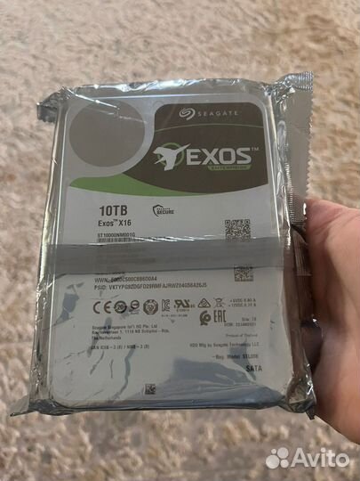 Жесткий диск seagate exos 10tb