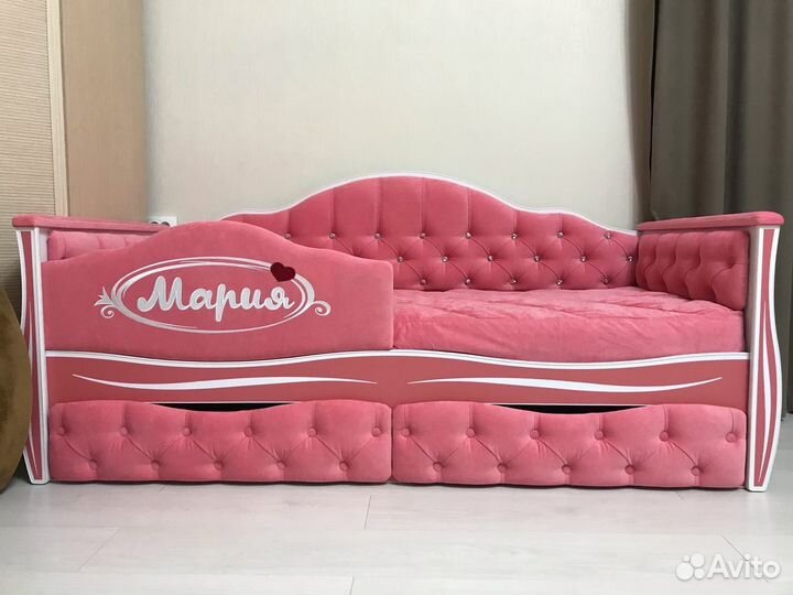 Детская кровать диван с мягкими бортиками