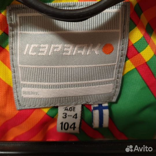 Детская куртка 104 см. icepeak Финляндия