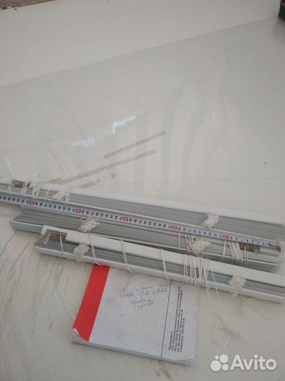Жалюзи новые и б/у серебристого цвета