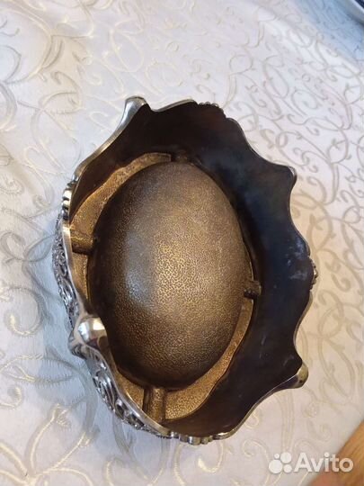 Пепельница мельхиор винтаж