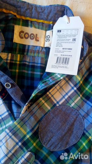 Новая рубашка, детская, р.98