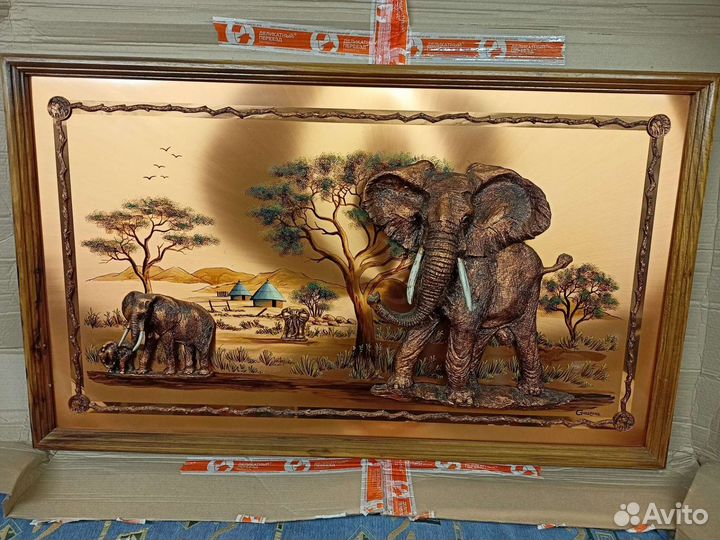 Картина медь 3D 70-80 года прошлого века Gastone