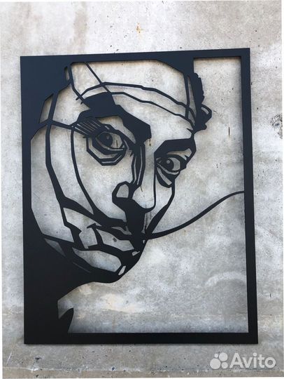 Картина на стену металлическая