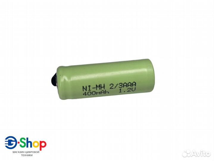 Аккумулятор 2/3 AAA NI-MH 1.2v 400mah 30x10мм