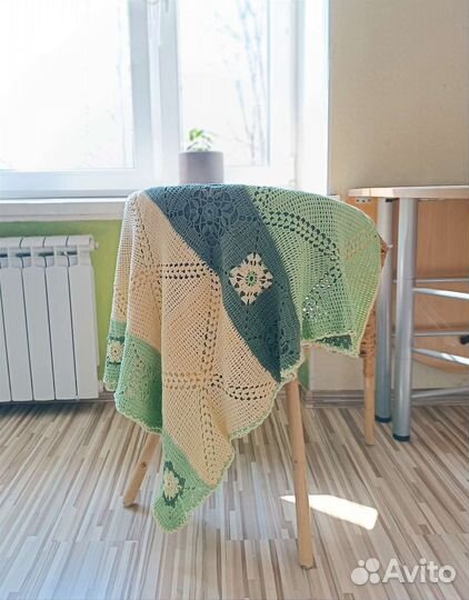 Вязание пледов на заказ крючком и спицами
