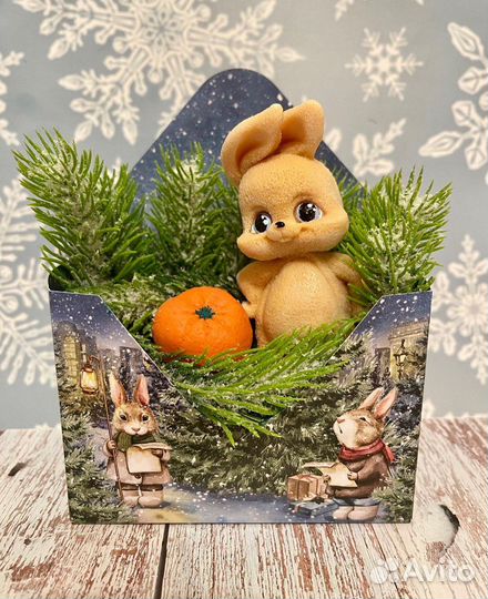 Силиконовая форма мыло зайка