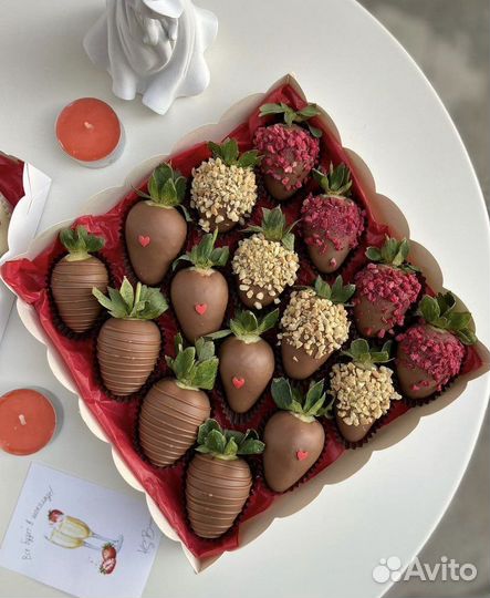 Клубника в шоколаде подарок 14 февраля