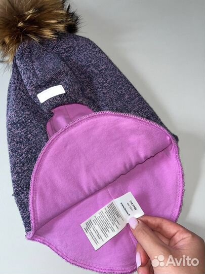 Зимняя шапка шлем для девочки