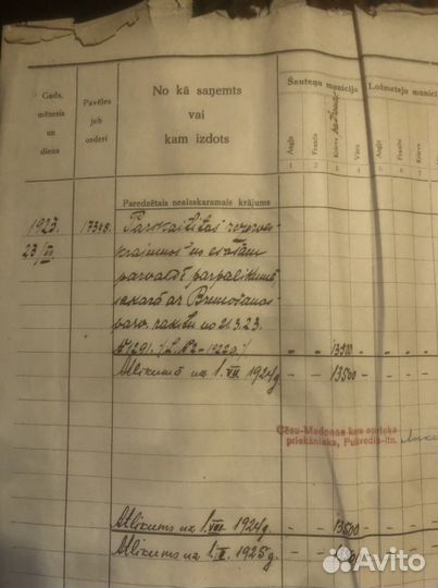 Архивный документ