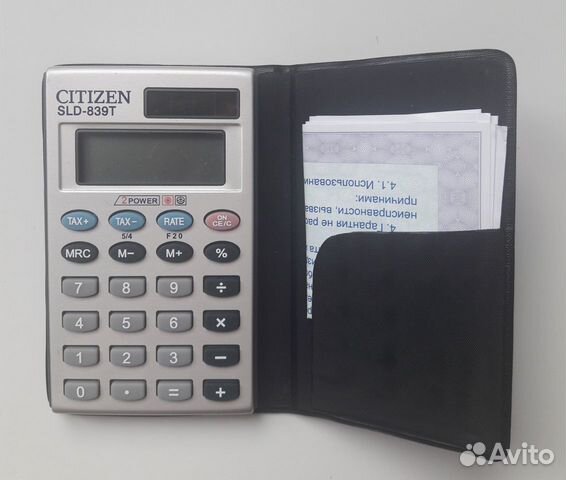 Калькулятор Citizen SLD-839T электронный