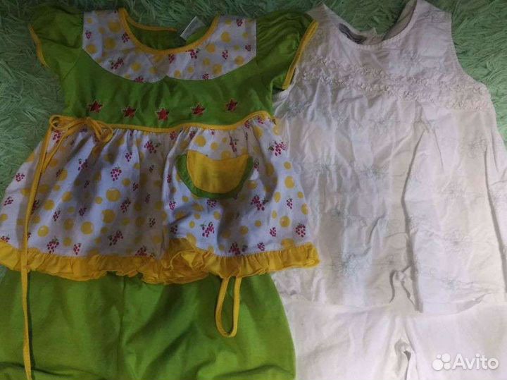 Детская одежда для девочек 86 92 пакетом