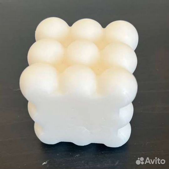 Свеча ароматическая ручной работы Bubble cube