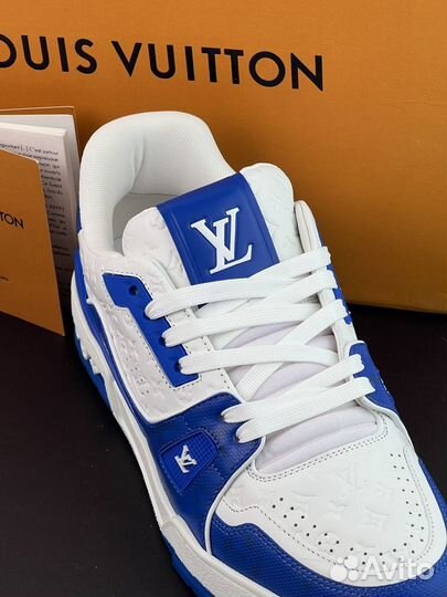 Кроссовки Louis Vuitton Trainer Blue White